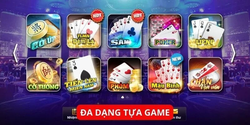 Game cược đa dạng, phong phú