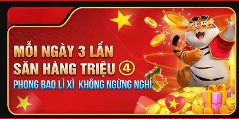 Khuyến mãi nhận thưởng ba lần mỗi ngày